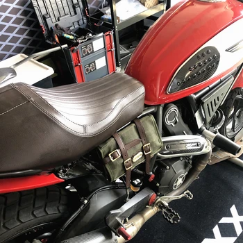 Univerzálny Cafe Racer Motocykel Tool bag Strane Rámu Skladovanie Vrecko pre Yamaha MT09 XSR900 pre DUCATI Scrambler Enduro pre SUZUKI
