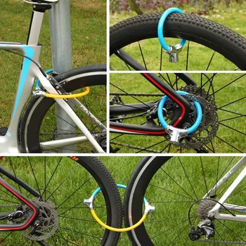 Bike Zamky,12mm Ťažkých Prenosné Požičovňa Zámok, Cyklistické Zámky Proti Krádeži Vysoká Bezpečnosť pre Horský Bicykel Cestný Bicykel