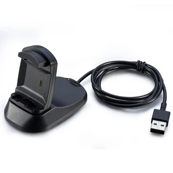 1Pcs Prenosné Vonkajšie Nástroj Black TPE USB Kábel Smart Hodinky, Náramok Náramok Nabíjačka Pre Fitbit Iónové Pre Outdoor Camping