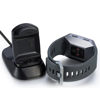1Pcs Prenosné Vonkajšie Nástroj Black TPE USB Kábel Smart Hodinky, Náramok Náramok Nabíjačka Pre Fitbit Iónové Pre Outdoor Camping