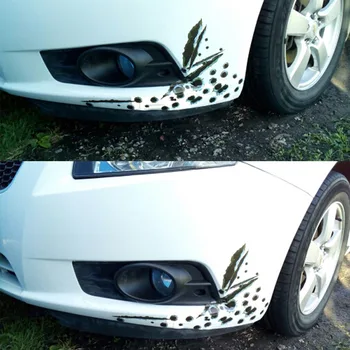 1Pcs Funny Auto Samolepky 3D Bullet Hole pre Honda Jade FCV Crider NSX-GT N-Jeden VÝSTROJ FCEV Skydeck P-MATICA Legenda