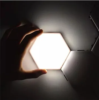 Šesťhranné Dotyk Svetla Honeycomb Šesťhranné Nástenné svietidlo DIY Modulárny Citlivé na Dotyk Svetla Tvorivé LED Nočné Svetlo