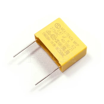 10pcs 470nF kondenzátor X2 kondenzátor 275VAC Ihrisku 22.5 mm 0.47 uF X2 Polypropylénový film kondenzátor