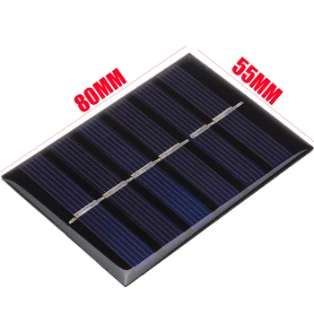 1pcs Mayitr Prenosný Solárny Panel 4V 0,6 W Poly Modul DIY Bunky Nabíjačku Solárny Panel, 80*55mm