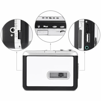 Prenosné Pásky K PC USB/TF Kazetu-Na-MP3 Converter Zachytiť Prehrávač Hudby DJA99