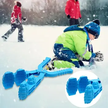 1pc Zime Snehové Gule Maker Klip Plastové snehová guľa Maker Piesku Formy Nástroj Deti Outdoor Športové Zábavné Boj Hračiek Snehuliak Výrobu Nástrojov