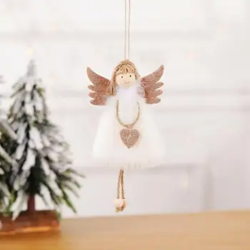 Roztomilý Plyšový Vianočný Anjel Bábika Vianočné Bábika Ozdoby Na Vianočný Stromček Prívesok Vianoce Domáce Dekorácie Dar Nového Roku 2021