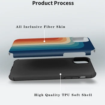 Innoelse Rainbow Geometrické Shockproof Telefón puzdro Pre iPhone 12 11 Pro Max 6 7 8 Plus X XR XS Max SE2020 Mäkké TPU Kryt Späť
