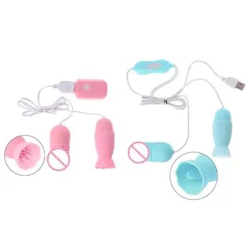 USB 12 Rýchlostí, Diaľkové Ovládanie Bezdrôtový Vibračný Lízanie Jazyk Clitorial Stimulátor Masér pre Ženy, Lízanie Jazyk Vibrátor