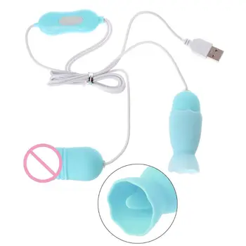 USB 12 Rýchlostí, Diaľkové Ovládanie Bezdrôtový Vibračný Lízanie Jazyk Clitorial Stimulátor Masér pre Ženy, Lízanie Jazyk Vibrátor