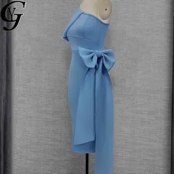 2020 Módne Ženy Bodycon Šaty, Sexy Boho Jeden Z Pliecka Bez Rukávov Modrá Šaty Žien Oslavuje Narodeniny Party Obväz Šaty