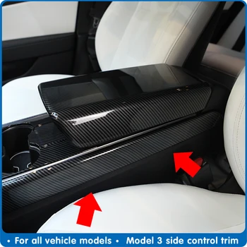 Model3 Troch Auto Uhlíkových vlákien ABS, bočné ovládanie výbava Pre Tesla model 3 Ochrana Bočné Hrany Film Protektor kryt Príslušenstvo 2020