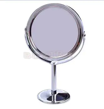 Ženy Beauty Make-Up Zrkadlo Dual Side Normal+Zväčšovacie Oválne Stojan Kompaktný Zrkadlo Kozmetické Zrkadlo Make-Up Nástroje