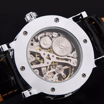 Pleť mechanizmus na zobrazenie čiernej nerezovej ocele, automatické KOSTRA náramkové hodinky yg 99 S0459 odoslané z Talianska