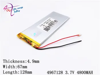 Najlepšie batérie značky 1PCS Predávajú ako horúce koláče 4967128 3,7 V 4800MAH Univerzálny Li-ion batéria pre 7 palcový tablet pc 8 palcový 9 palec