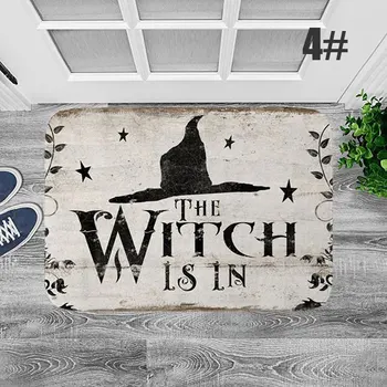 Halloween Dekorácie pre Domov Kúpeľňa Kuchyňa Strany Mat Čarodejnice je v Vzoru HYD88