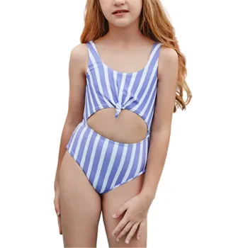 2021 Lete Dievčatá Dovolenku Roztomilý Pruhované Tlač Bikini Set Dvoch Kus Plavky, Plavky Detské Plavky Pre Dievčatá Plavky