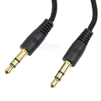 2/3/5m Nylonové Opletenie Jack 3,5 mm Audio Kábel Muž Stereo 3,5 mm Jack Kábel Reproduktora na Slúchadlá Auto Kábel
