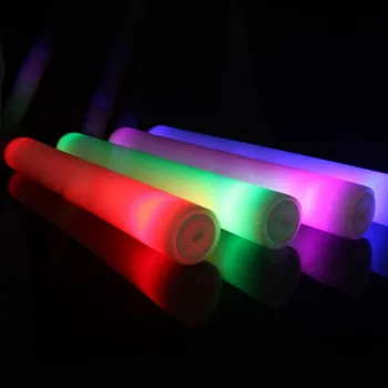 48pcs Svetlo LED Pena Stick Wands Rally Rave Fandiť Obušky Strany Blikajúce Svetielka Stick Svetelné Tyčinky Farebné