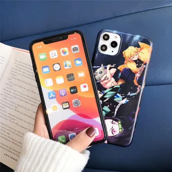 Japonsko super Démon Vrah silikónové telefón puzdro pre iphone 6 7 8 plus 11 Pro X XS MAX XR Anime Kimetsu č Yaiba tpu kryt coque
