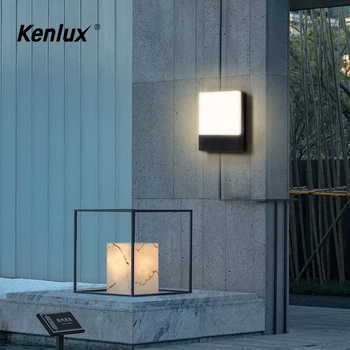Kenlux Krytý 12W LED Nástenné Svietidlá AC100V/220V Hliníkové Zdobia Steny Sconce spálňa LED Nástenné svietidlo Krytý Vonkajší Kúpeľňa lampa