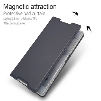 Magnetické Flip Peňaženky obal pre Sony Xperia XP X XZ XZ1 XZ2 XZ3 XZ4 XZ5 XZS Kompaktný Premium Z5 mini Magnet Kožené puzdro Smart Cover