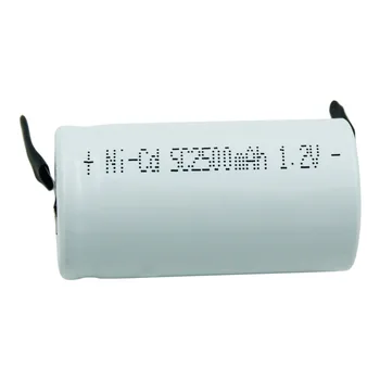 SubC 2500mah 1.2 V SC Ni-Cd akumulátorom kontakty batérie s Zváranie Kolíky Kartu pre Elektrické Nástroje, Hračky