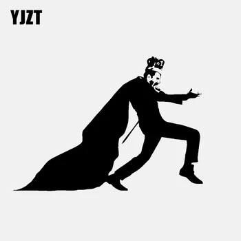 YJZT 20 CM*14.2 CM Freddie Mercury Kráľovnú Rock Auto Nálepky Odtlačkový Vinyl Dekor Čierna/Strieborná C3-0572