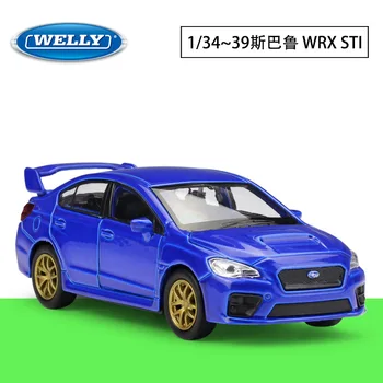 Well Pôvodné 1:34-36-39 Subaru WRX Srí Simulácia Zliatiny Modelu Auta Vytiahnuť Späť Auta