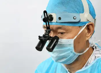 TAO JE 5.0 x Zubné chirurgické loupes Zväčšenie Binokulárne okuliare s hlavovým oblúkom Stomatológia Hranolové Keplerian Štýl