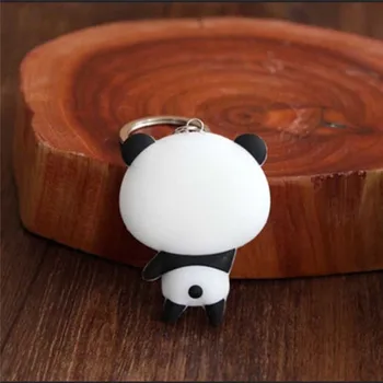 Pekné Roztomilý Malý Panda Keychain Kawaii Cartoon Zvierat prívesok na dámske Šperky Dievča Taška Ozdoby Príslušenstvo Darček pre Deti