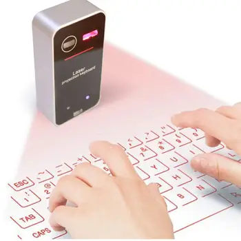 Prenosná Klávesnica Bluetooth Laser Wireless Virtuálnej Projekcie Laser klávesnica pre Iphone Android Smart Telefónu, Tabletu Ipad Notebook