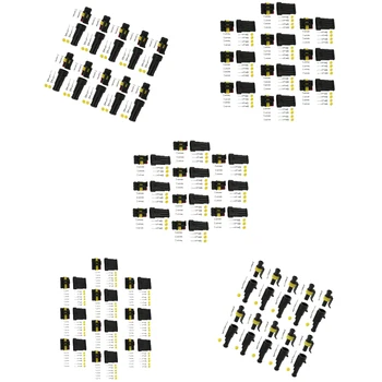 50 Súprava 1 2 3 4 6 Pin Spôsobom Nepremokavé Elektrického Drôtu Konektor Plug Terminálov