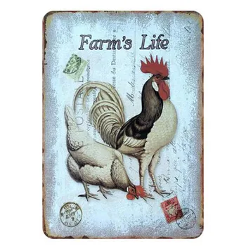 Cartoon voľne Žijúcich Zvierat, Kovové Plagát Farmy Život Matica Dom Doska Vintage Tin Prihlásiť Dosky Steny Výzdoba Na Farme Shop Železa Maľovanie