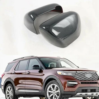 Carbon Fiber Auto Spätné Kryt Zadnej Zrkadlo Chránič pre Ford Explorer 2020 Príslušenstvo Auto Dekorácie
