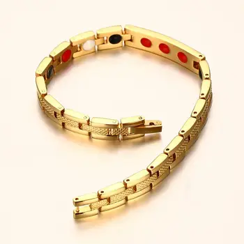FXM HBB37 príchodu módne šperky pre ženy darček k narodeninám najpredávanejšie zlatá farba náramok milenca náramok o 17 cm veľkosť Magnetu