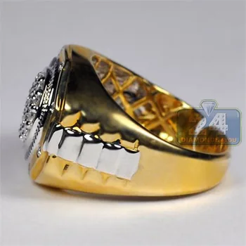 Klasické Geometrické Veľké Zlaté Prst Prstene pre Mužov Luxusné Micro Pave CZ Kameň Svadobné Kapela Hip Hop Krúžky femme homme Z3P804
