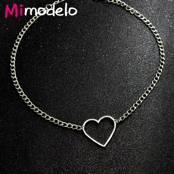Nové módne šperky duté srdce choker náhrdelník darček pre ženy, dievča
