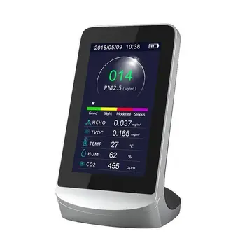 WIFI pripojenie Kvality Ovzdušia Monitor test CO2 PM2.5 formaldehyd meter na Meranie Laserom Rozptyl Krytý Reálnom Čase plynu detektor