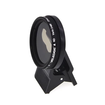 Nastaviteľné 37mm Neutrálne Clip-on ŽÚ2 - ND400 Fotoaparát Telefónu Filter na Objektív