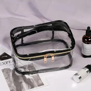 3 Ks/ Sada PVC Kozmetická Taška Prenosná Cestovná make-up Tašky Marbling Tlač Toaletné Puzdro LX9F