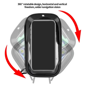 Nepremokavé Cyklistické Telefón Držiak Prípade 360 Stupňov Rotácie Mobilephone Držiteľ Anti-Shake Mobil Podpora Spätného Zrkadla Nové