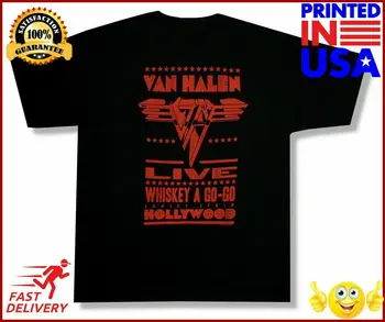 Van Halen Live Whisky A Go Go Hollywood Čierne Tričko Nové Úradný