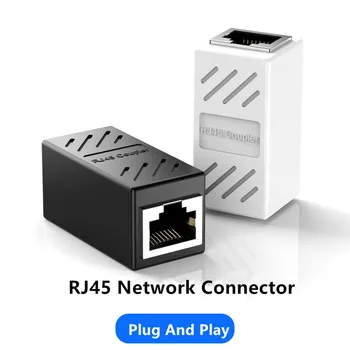 RJ45 Siete Žena Adaptér Farebné Žien a Žien Konektor Spojka Extender RJ 45 Ethernet Kábel Rozšírenie Konvertor
