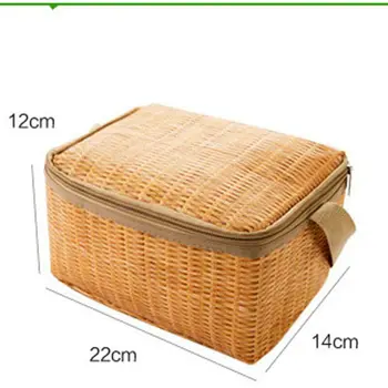 Prenosné Izolované Tepelnej Chladnejšie Lunch Box Vykonávať Tote Piknik Prípade Skladovanie Taška