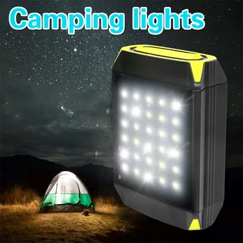 Solárne LED Camping Stan Svetlo Vonkajšie Prenosné Turistika Horák, Nabíjateľné Svietidlo Svetlo USB