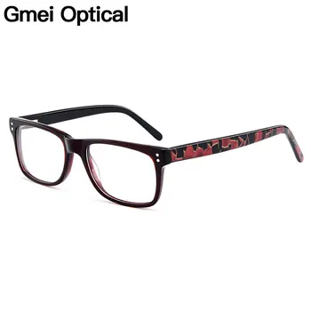 Gmei Optické Klasických Štvorcových Acetát Plný Rim Optické Okuliare Rámy Ženy Krátkozrakosť Presbyopia Okuliare S Jar Závesy A722