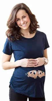 Nové Letné Vtipné Tričká pre Tehotné Ženy, Baby, Vzor Bavlna Tehotné Materskej T-shirt Ženy, Oblečenie pre Tehotné Top Blusa De
