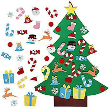 Vianočné Dekorácie Detí Ručné Diy Troch-dimenzionální Cítil Handričkou Vianočný Strom Vianočný Strom Zavesenie