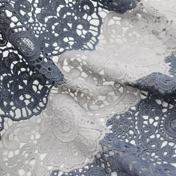 3 štýly dge výšivky dvojité farba rozpustná vo vode textílie, čipky na šaty telas tissu au meter tecido tela ošumelé elegantné tissus